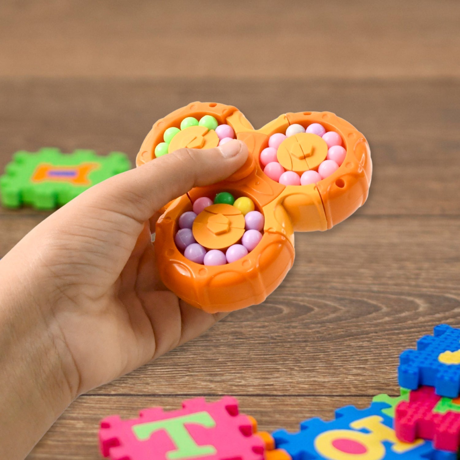 Aditi Puzzle Ball partially rotated showing details
