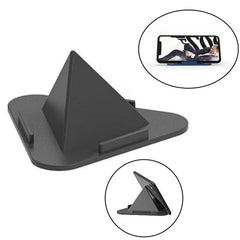 Pyramid Black Mobile Stand on white background