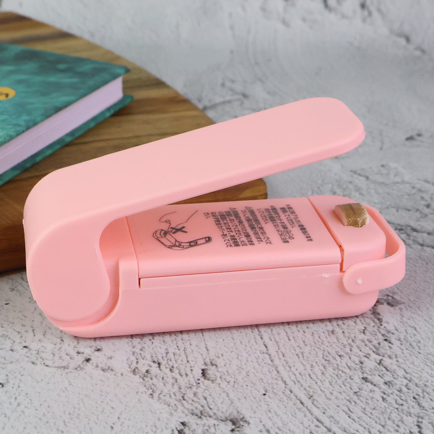 Mini Plastic Bag Sealer closed and compact