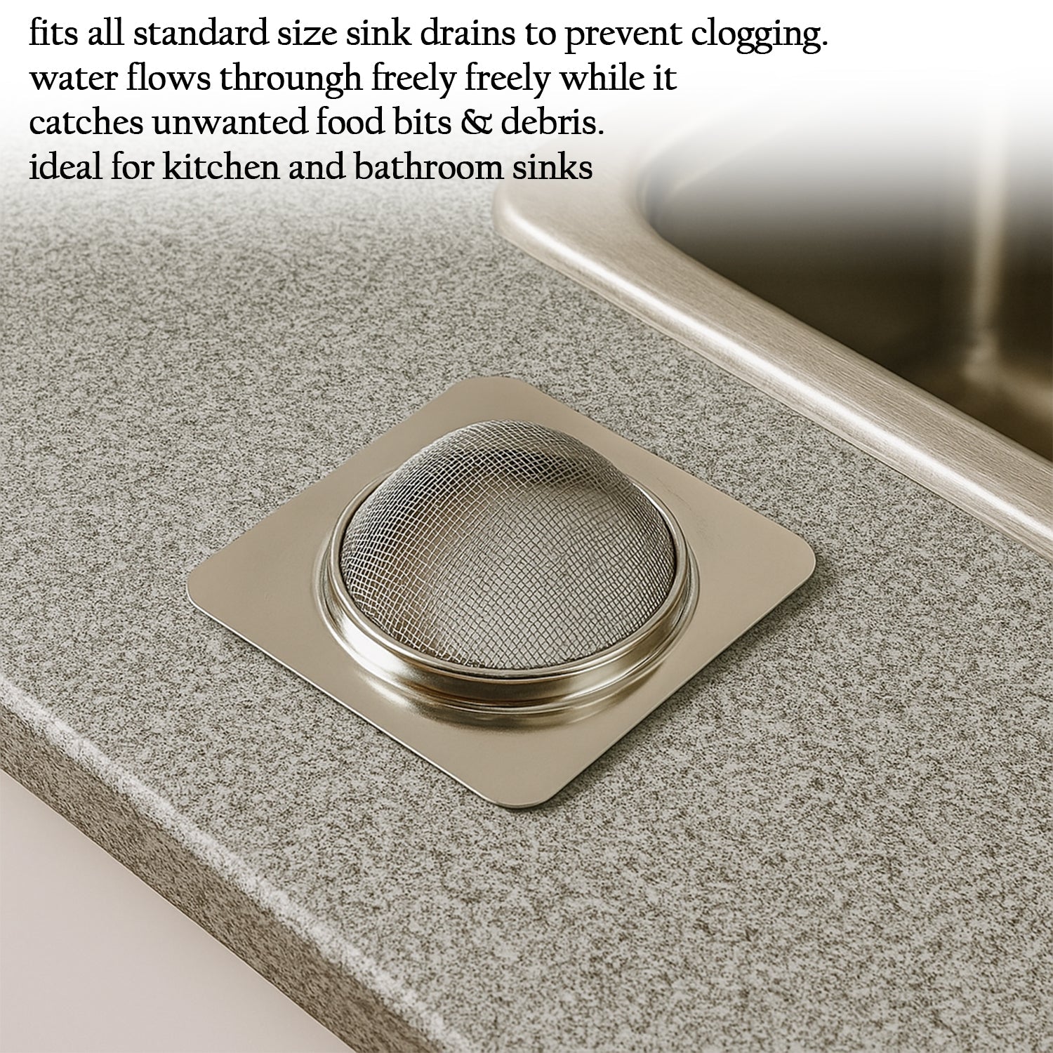 Square Drain Filter for kitchen sink