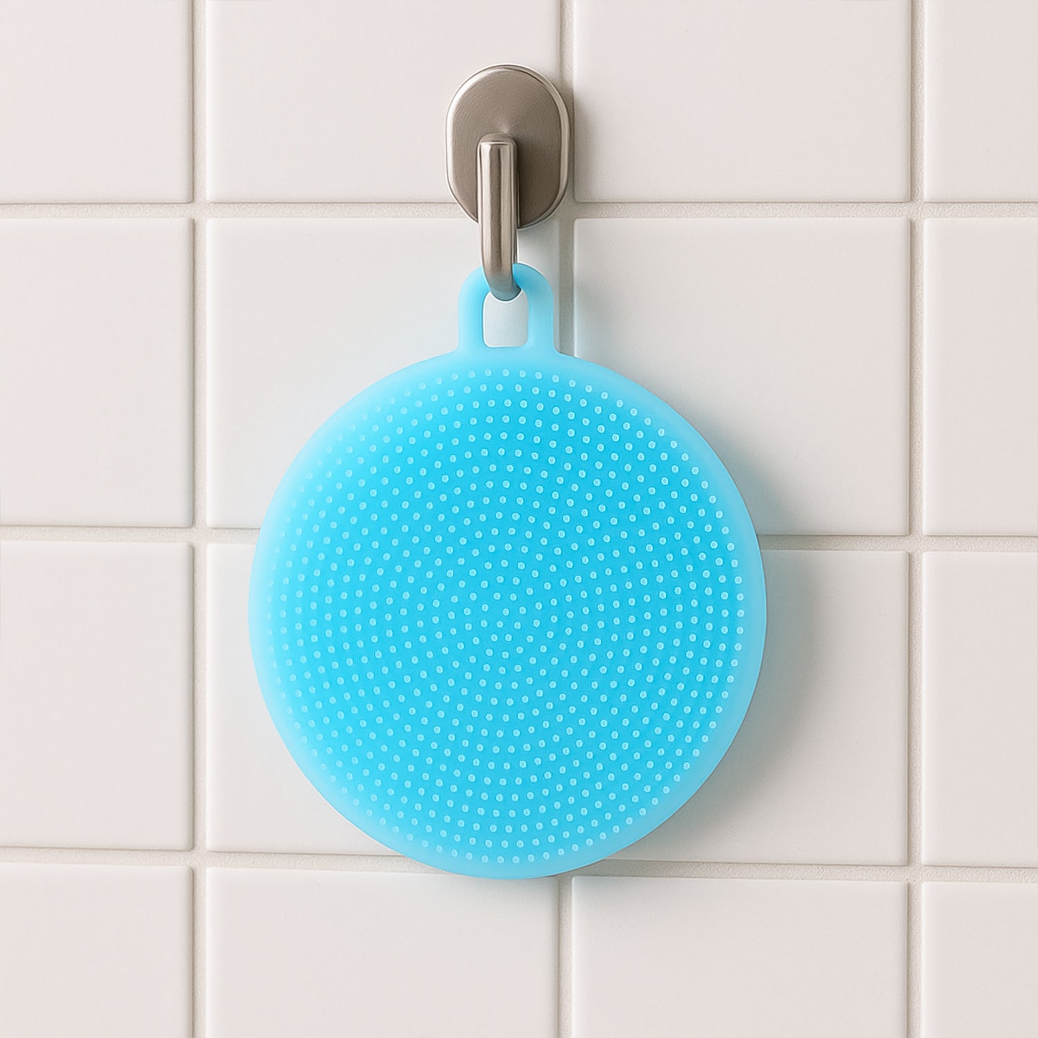 Sky Blue Silicone Dish Scrubber Sponge