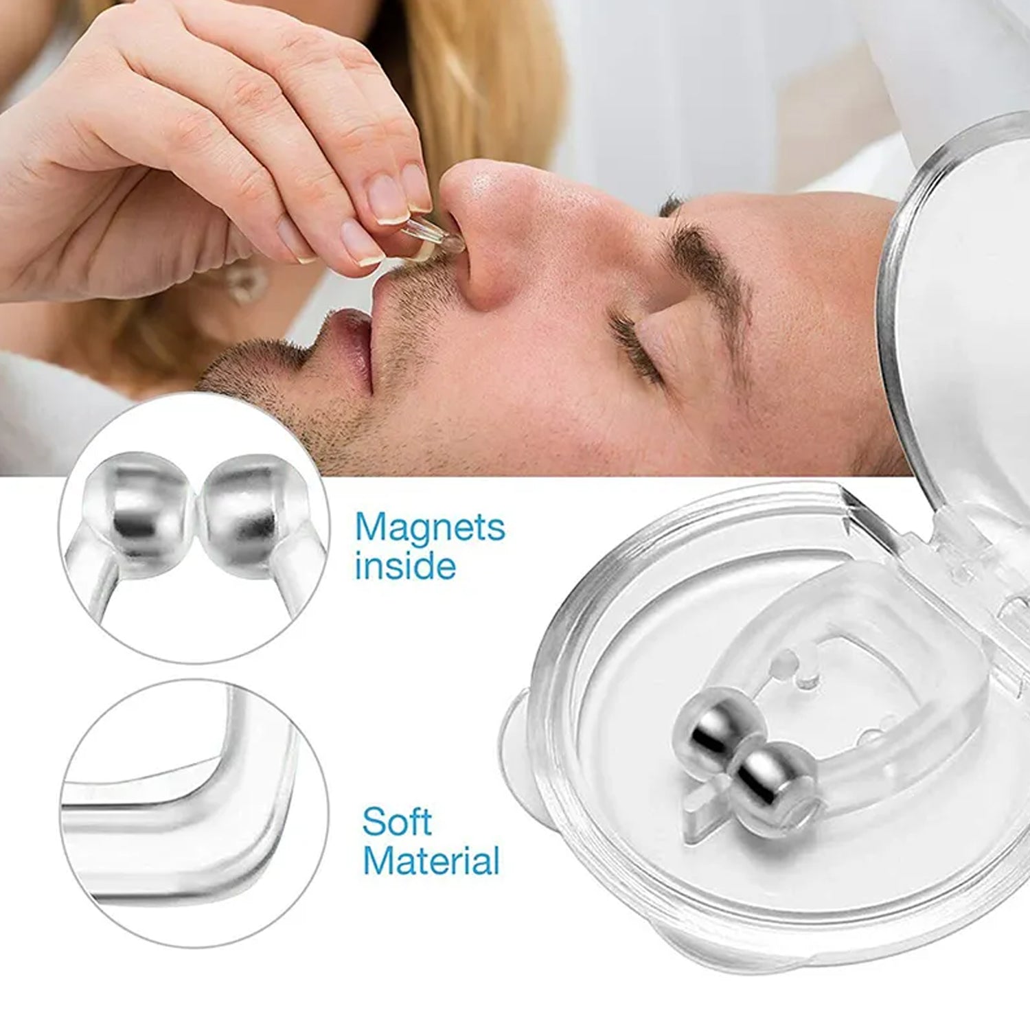 Silicone magnetic nose clip packaging