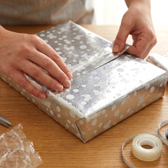 Decorative Silver Gift Wrapping Paper Sheets (1 pkt /  Approx 20 Pcs / Mix Color)