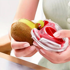 DeoDap 3-in-1 rotary vegetable peeler showcasing its multi-function design.