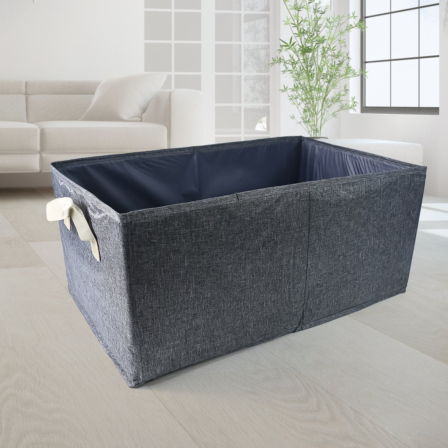 FOLDABLE CLOTH STORAGE BOX WITH HANDLES (47Ã—28 CM)
