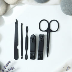 6 in 1 Professional Manicure & Pedicure Grooming Tool Set