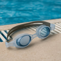 Clear Konex swimming goggles with soft silicone seal