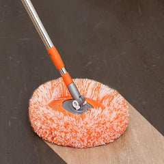 360Â° Rotatable Ceiling Dust Cleaning Mop Extendable Long Lightweight Handle Mop Heads Pad, Spin Scrubber for Ceiling Floor Bathroom Kitchen Tile