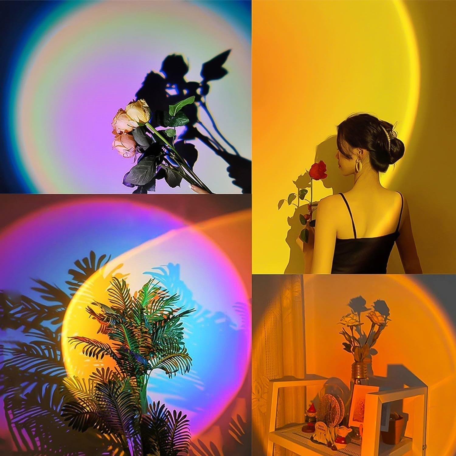 Multi Colors Sunset Lamp Projection packaging