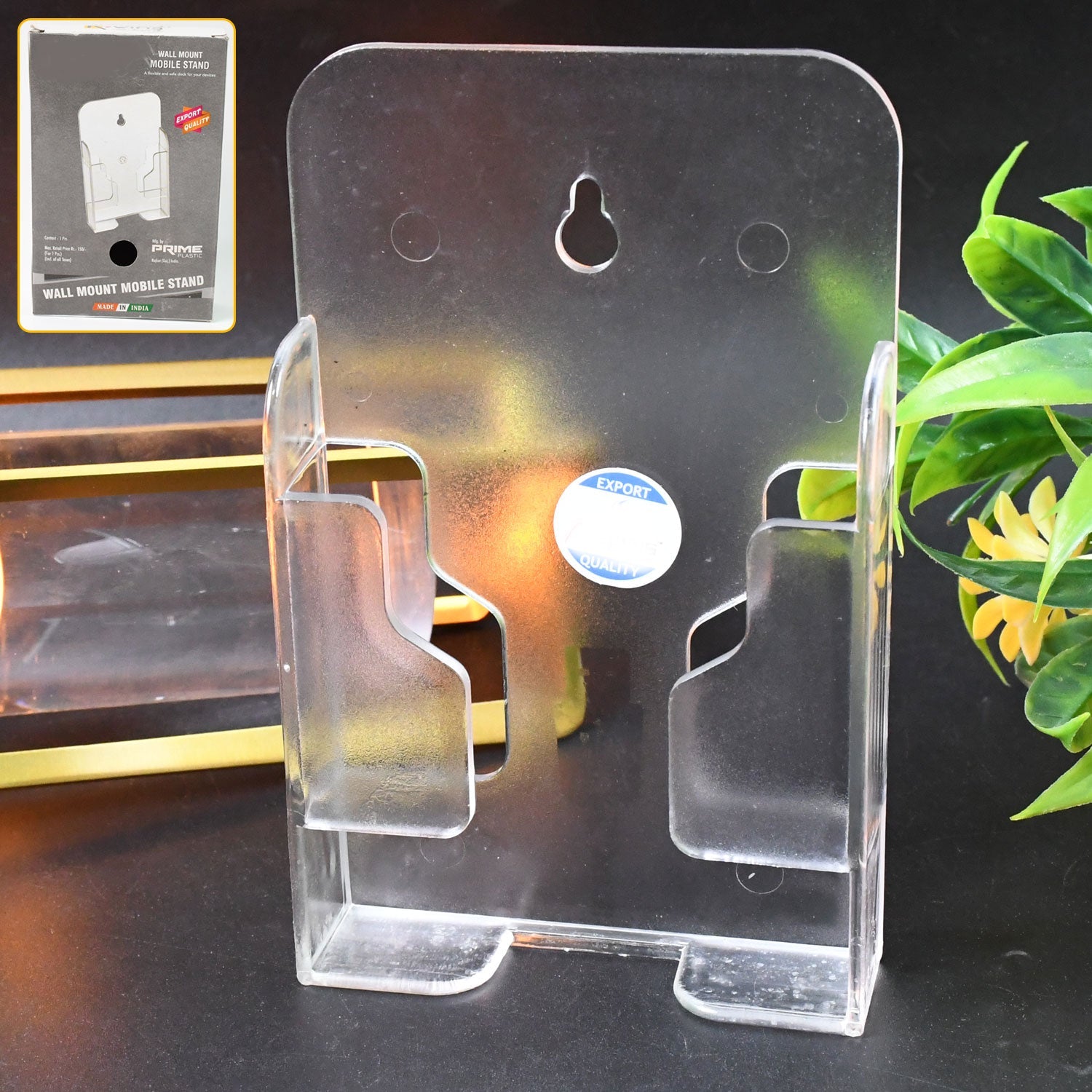 Wall Mount Mobile Phone Holder Stand front view