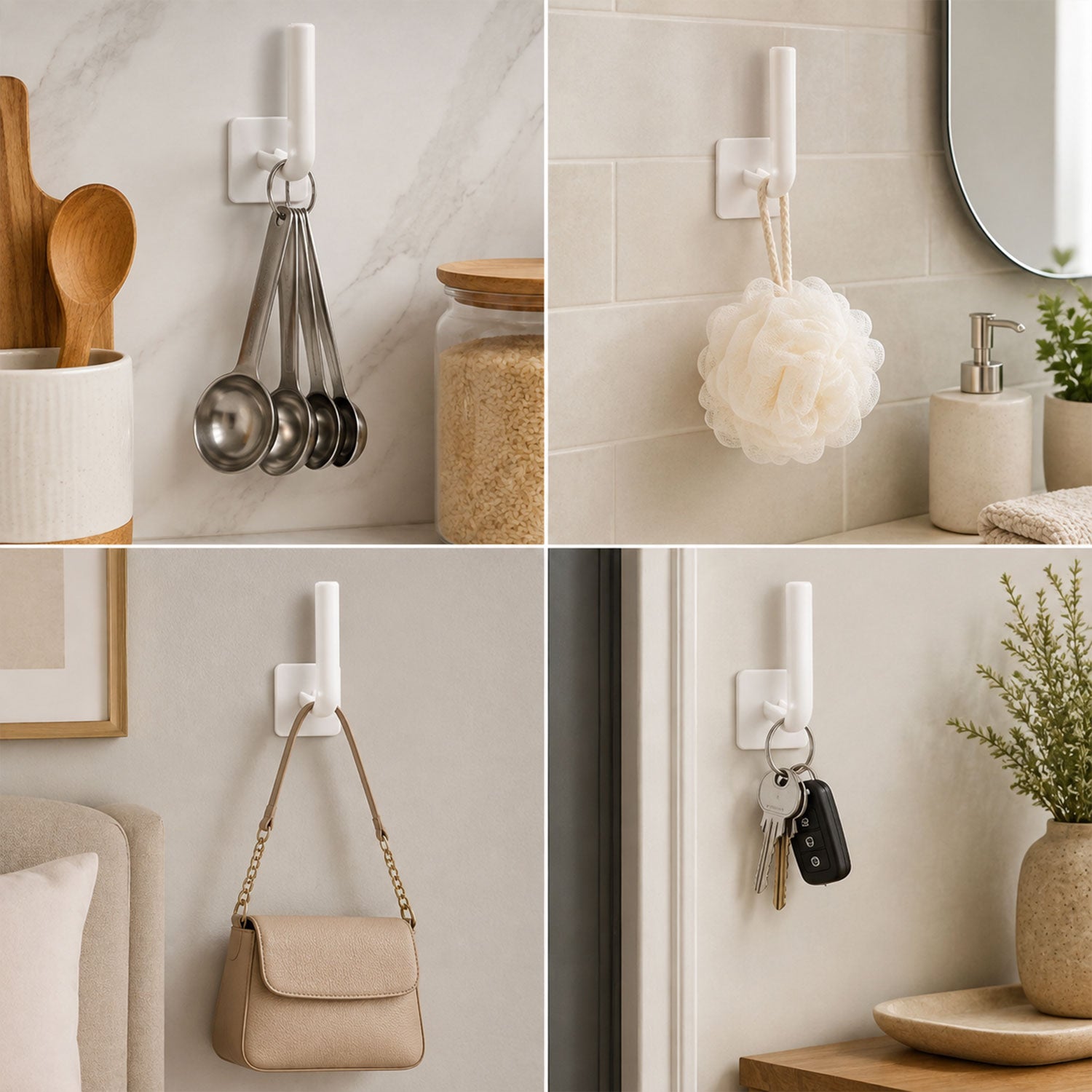 Drill free towel hook bathroom