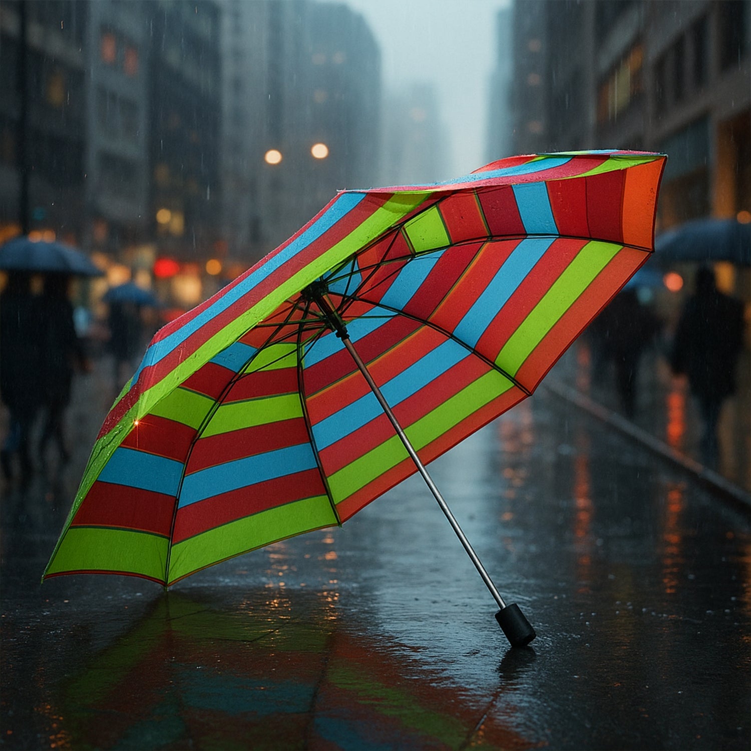 Close-up of umbrella fabric highlighting UV protective material
