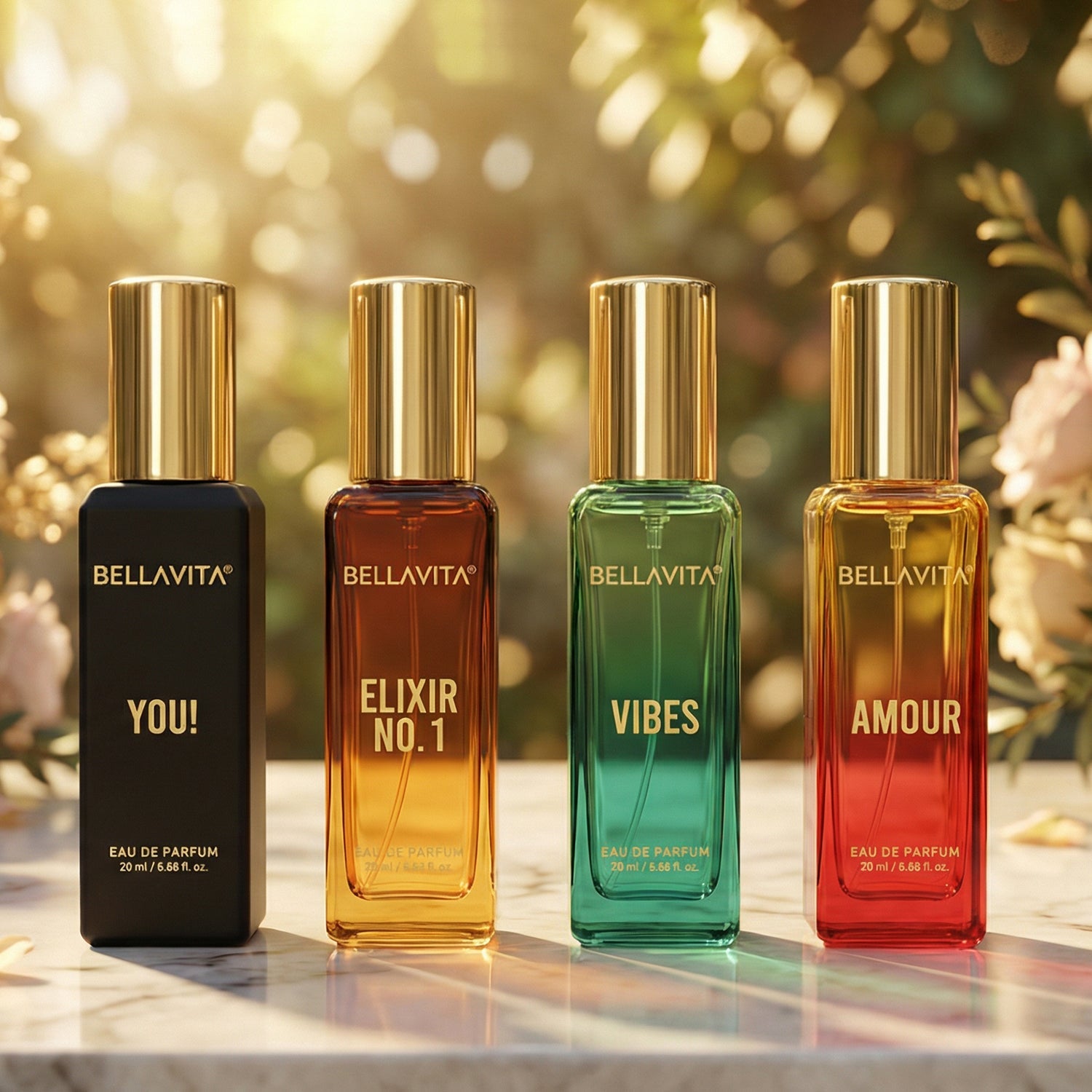 Bellavita Premium All Star Perfume Gift Set (4 Pc, 20 ML Each)