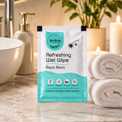 Aqua nova refreshing wet wipe