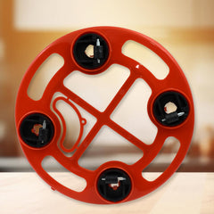 Gas trolley with castor wheels close-up