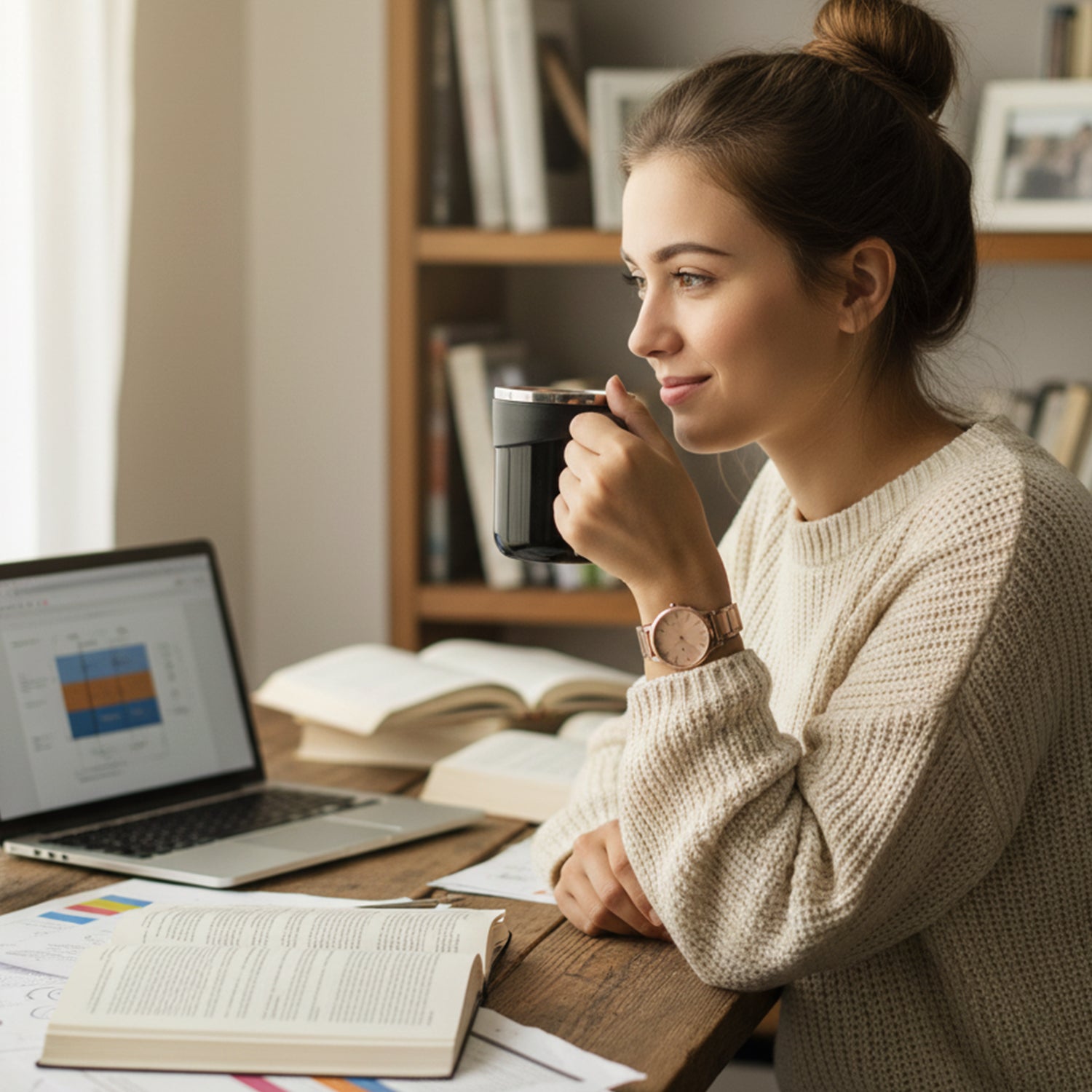 stylish insulated mug for tea coffee drinks