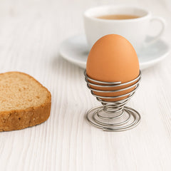 Stainless Steel Spring Egg Cup Holder (1 Pc)