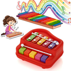 2-in-1 Baby Piano Xylophone Toy front view