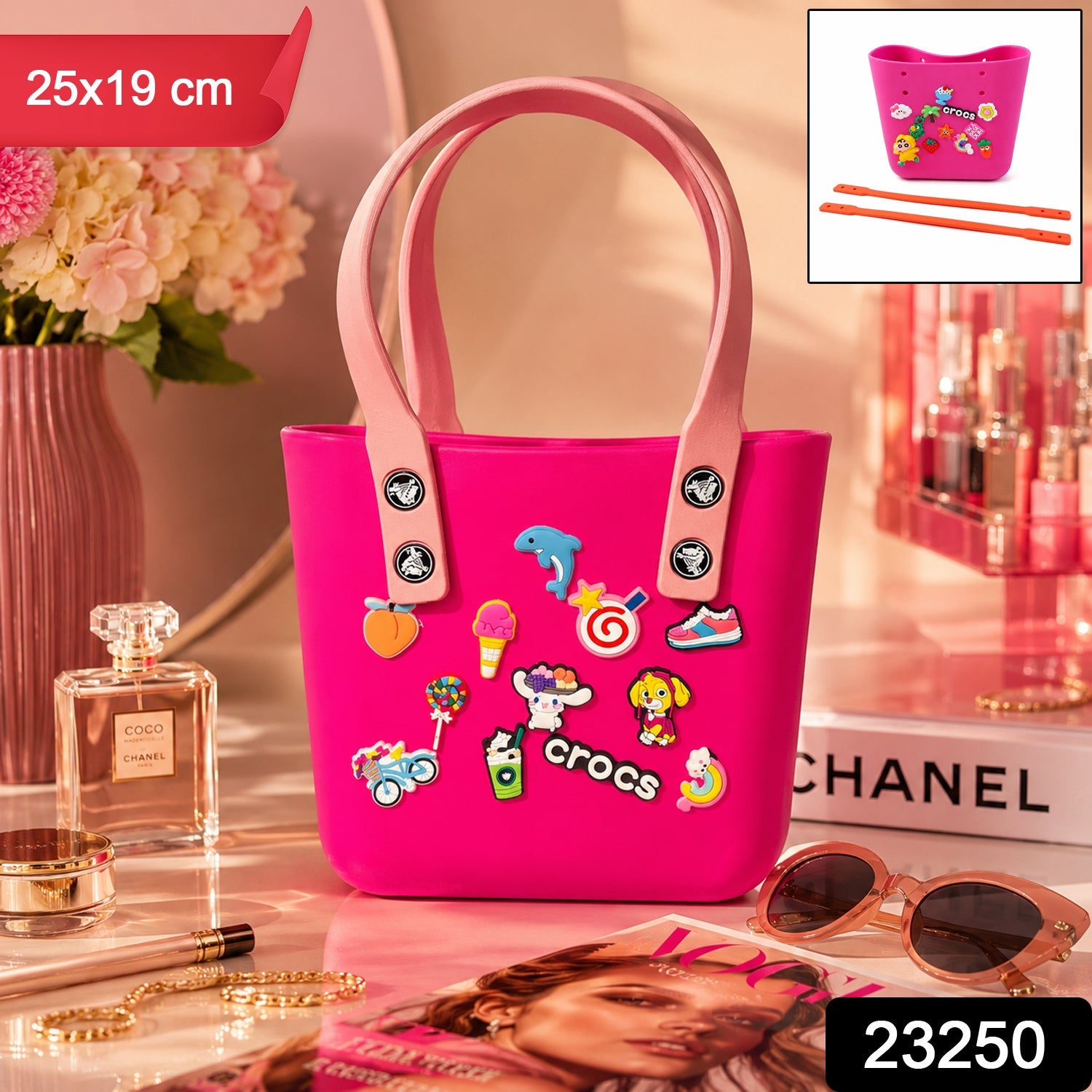 Crocs style handbag for women