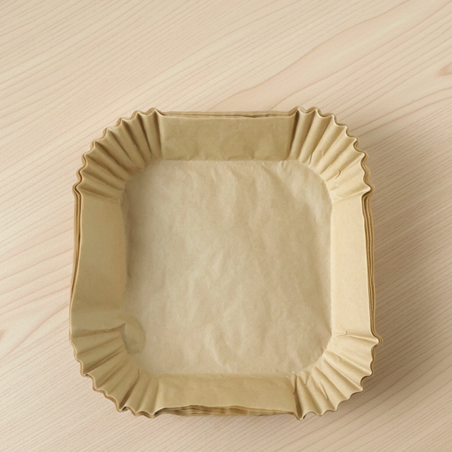 Square Disposable Paper Air Fryer Liners (50 Pc Pack, 160x45 mm)