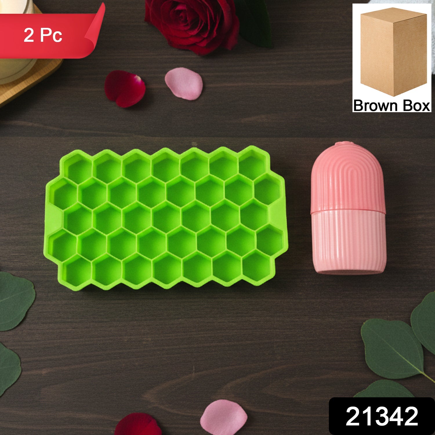 Honeycomb design ice cube tray for skincare