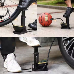 Portable High Pressure Foot Air Pump with Needle (1 Pc)