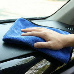 DeoDap Premium Microfiber Cleaning Cloth Towel - scale and size reference