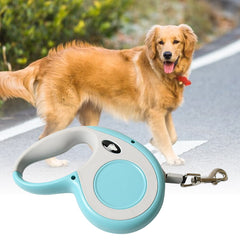 8519 Retractable Dog Leash, Pet Walking Leash with Anti-Slip Handle, Strong Nylon Tape, Tangle-Free, One-Handed One Button Lock & Release, Suitable for Small / Medium Dog Or Cat, 16.5 ft (5 m) 