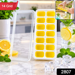 Pack of ice cube trays with lid