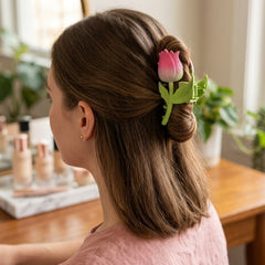 Elegant Rose Flower Design Hair Claw Clip (1 Pc)