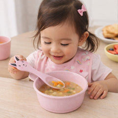 Premium Kids Feeding Bowl with Cute Spoon (1 Set, 240ML)