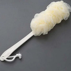 Long handle loofah back scrubber for shower and bath