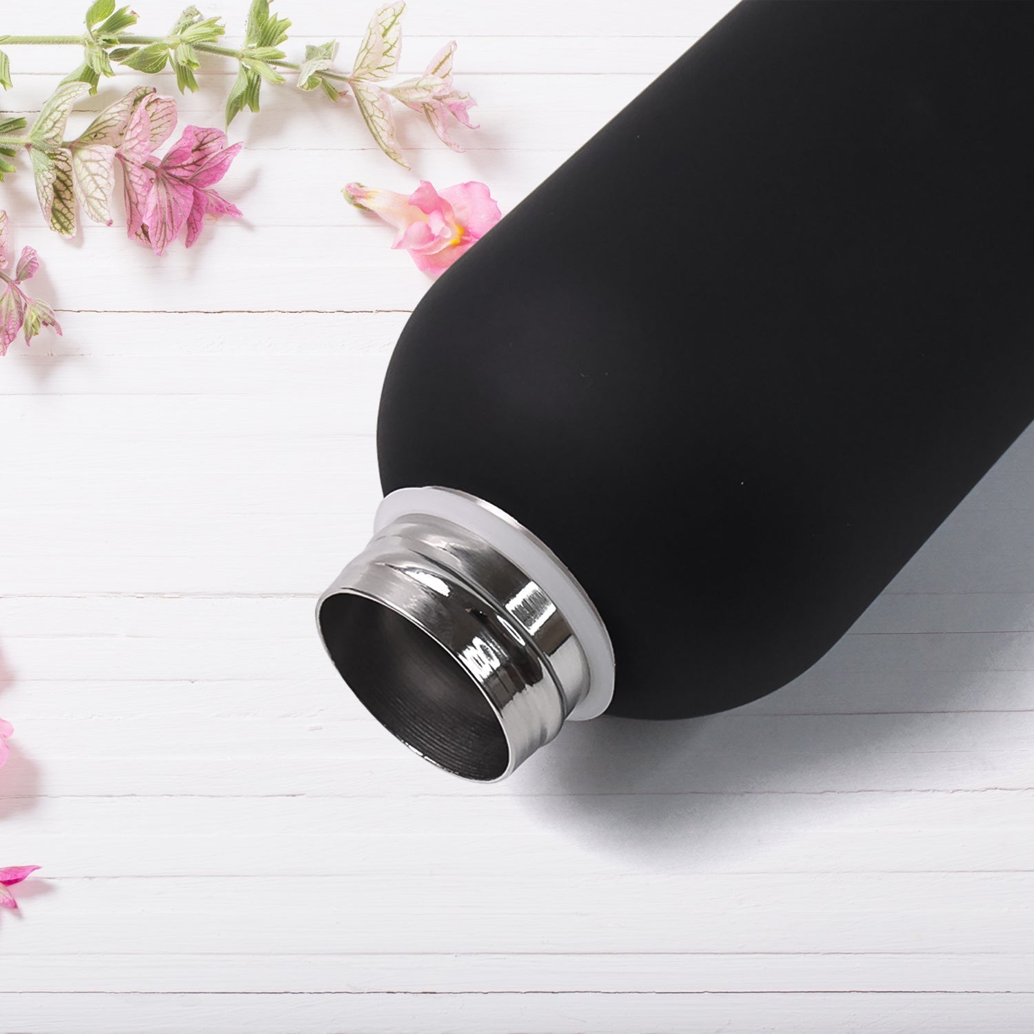 Stainless Steel Water Bottle Closeup