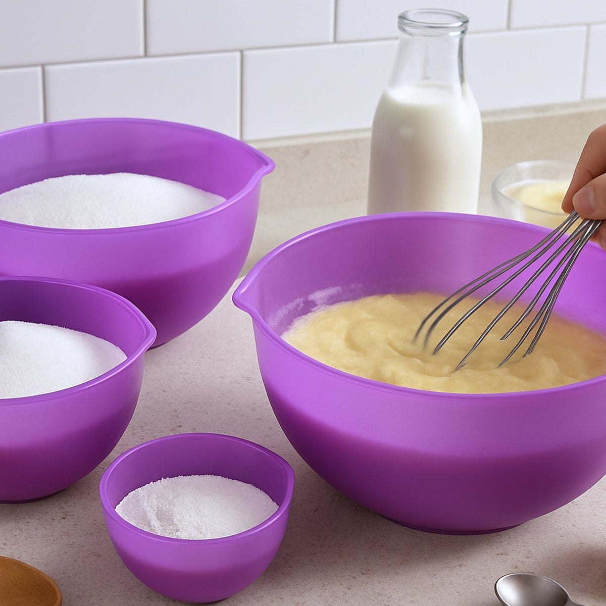 Apex Mix & Measure Prep Bowl Set with handle and spout