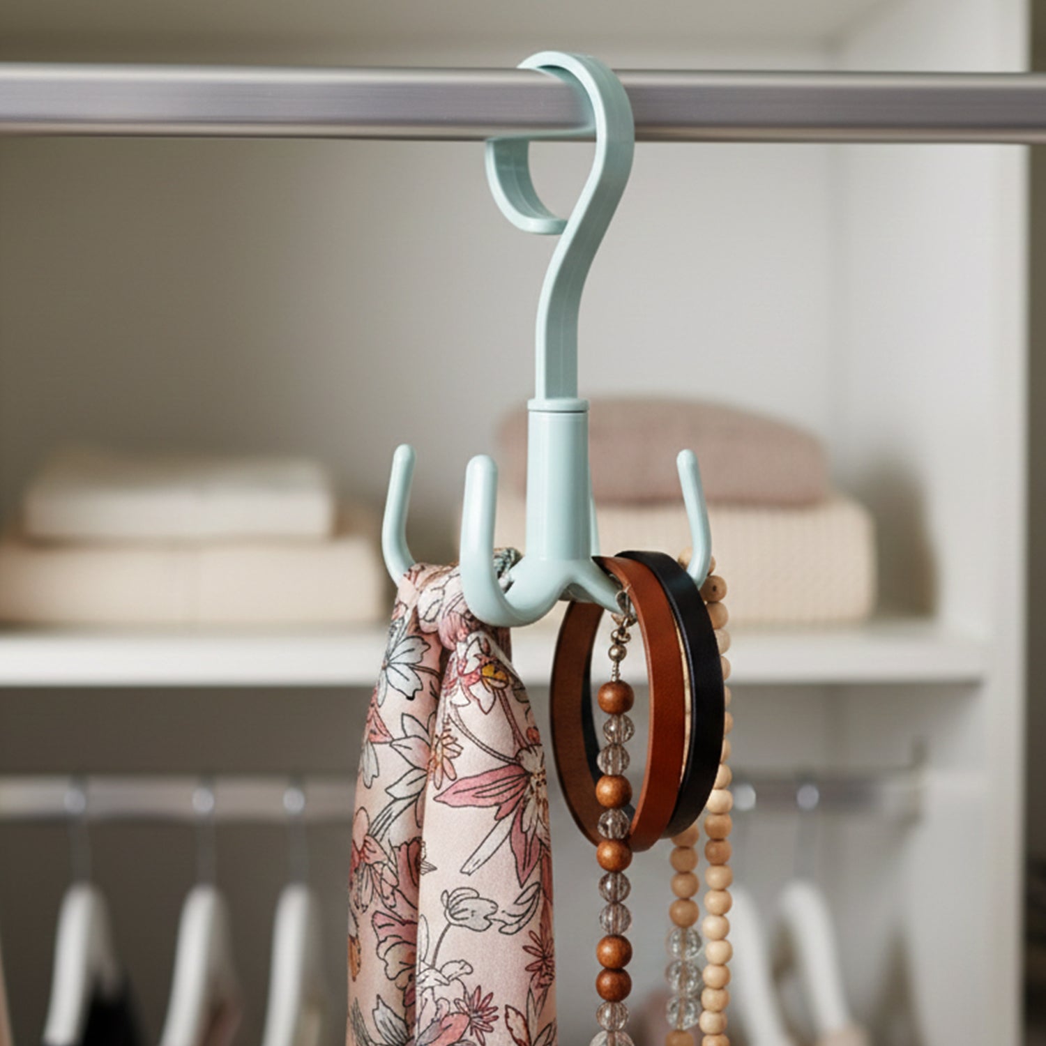 Premium 360° Rotating Multi Hook Closet Organizer Hanger (1 Pc)
