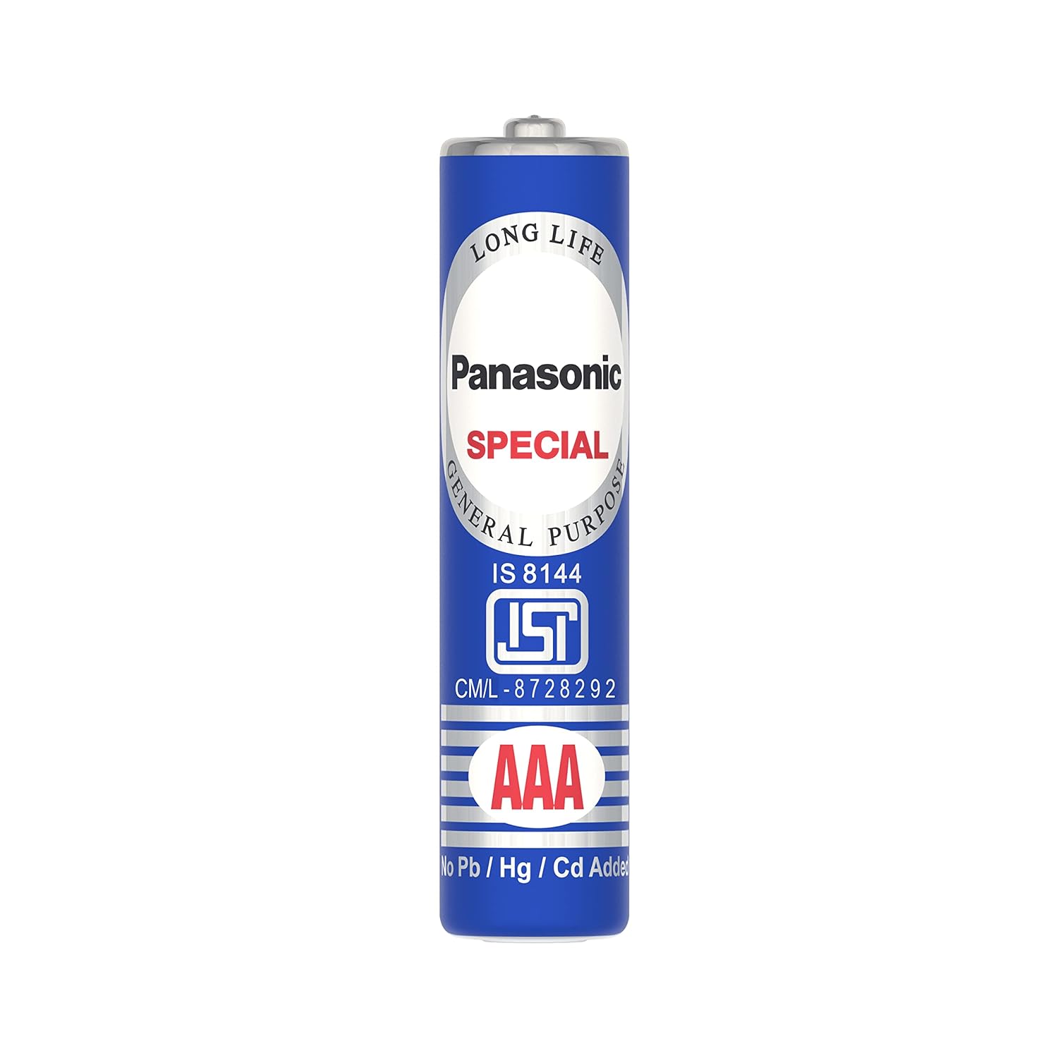 Panasonic AAA batteries displayed with various compatible everyday devices like remotes and toys.