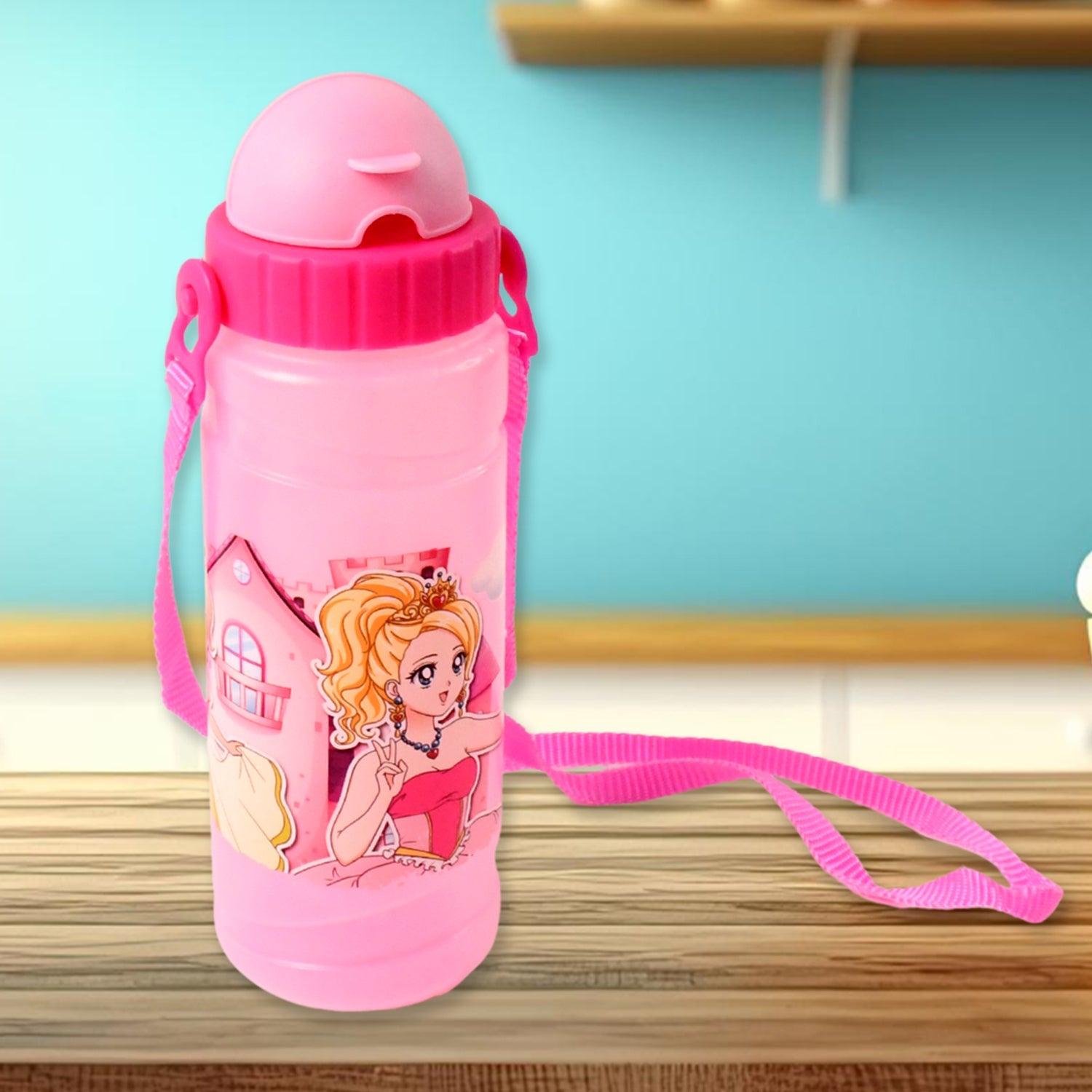 Kids Water Bottle with Cartoon Print