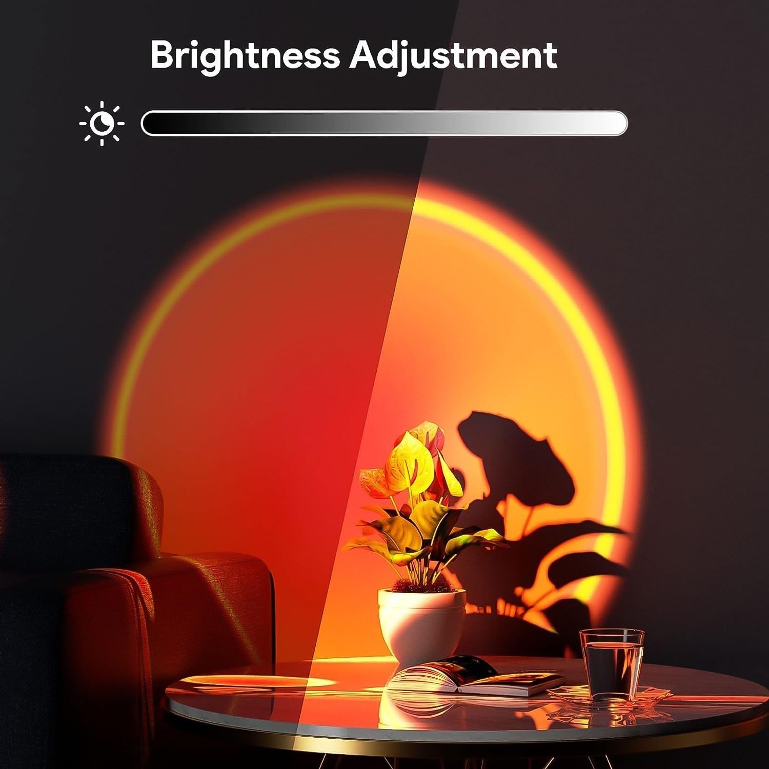 Multi Colors Sunset Lamp Projection specifications view