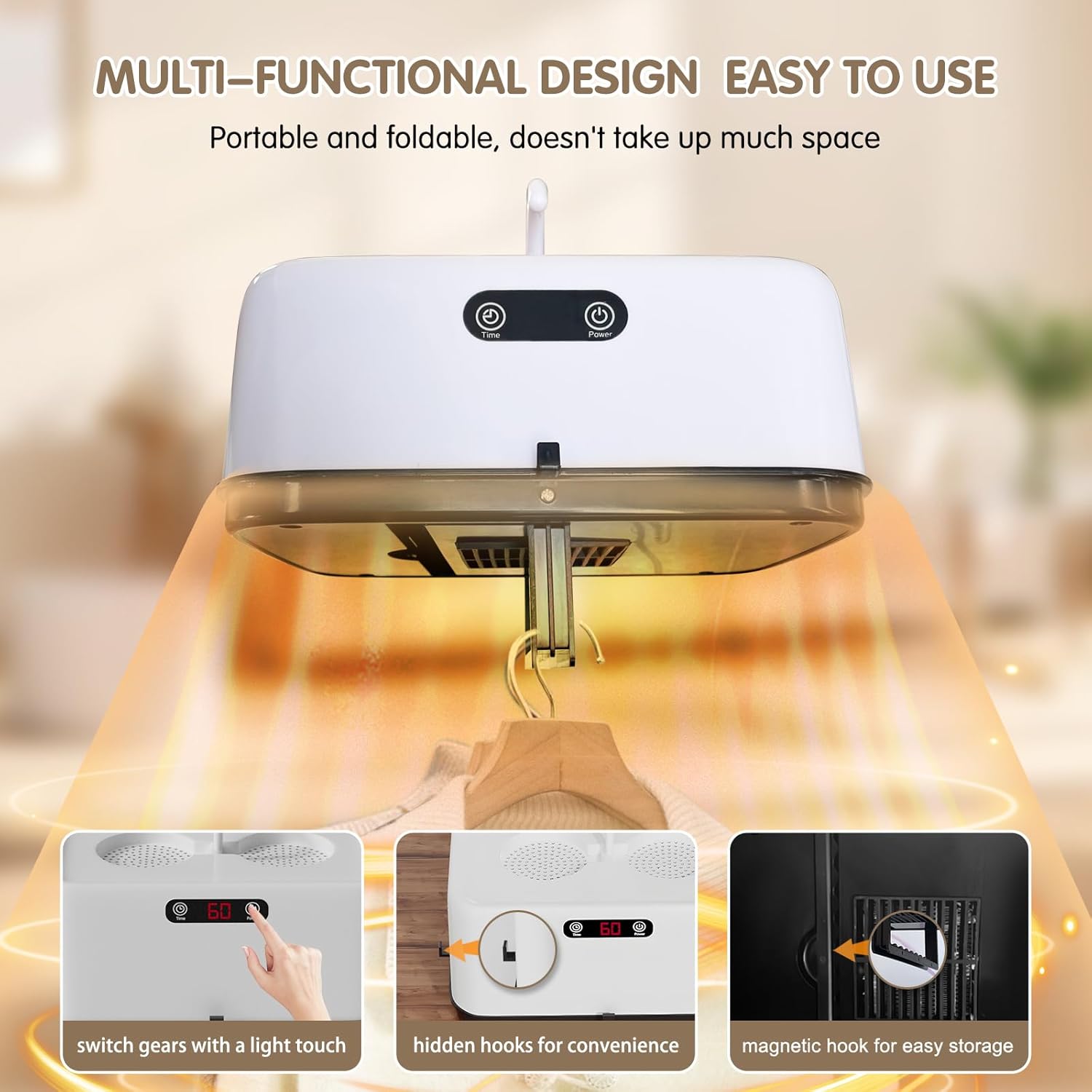 Portable Clothes Folding Dryer, Portable Dryer (1 Pc)