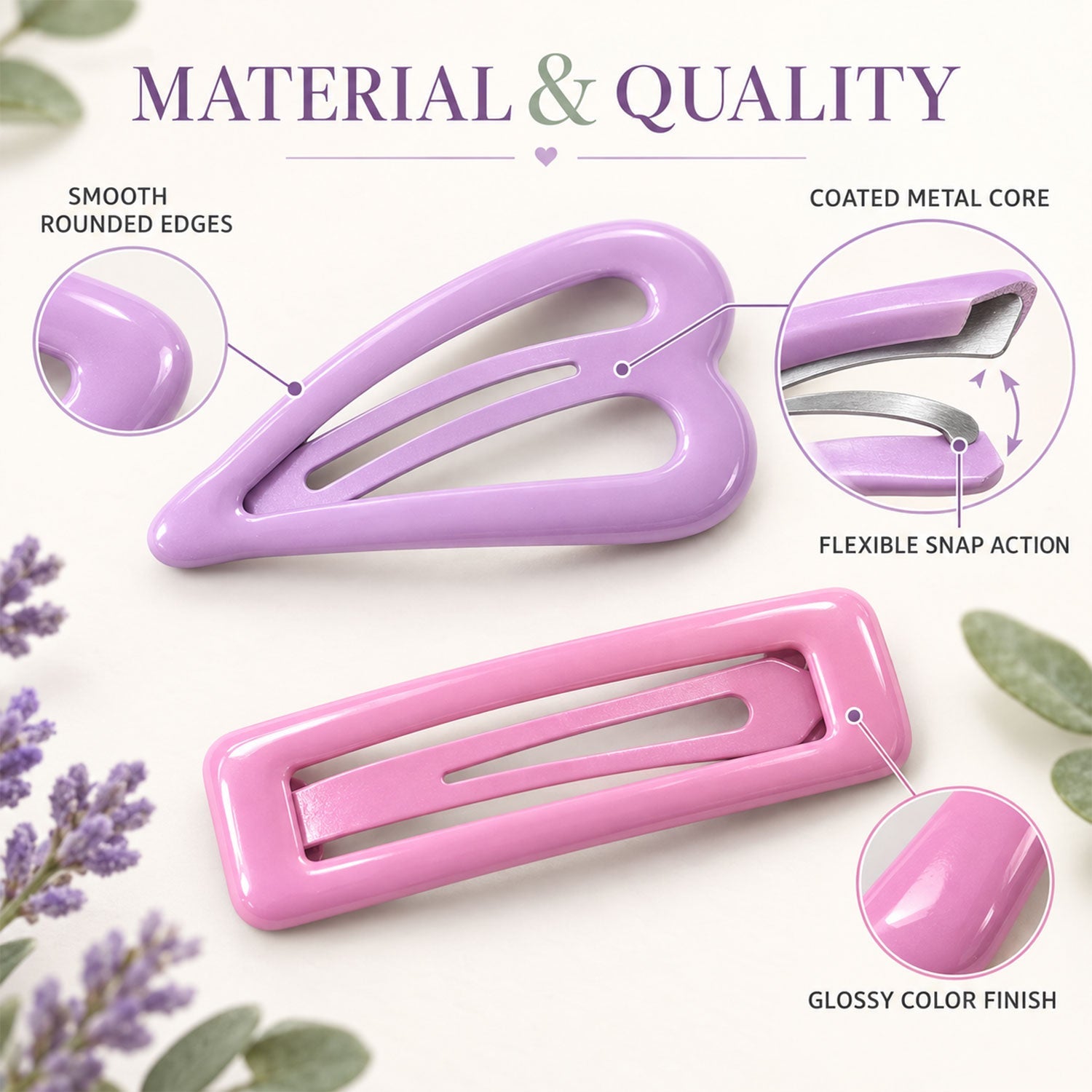 Hair pins set view