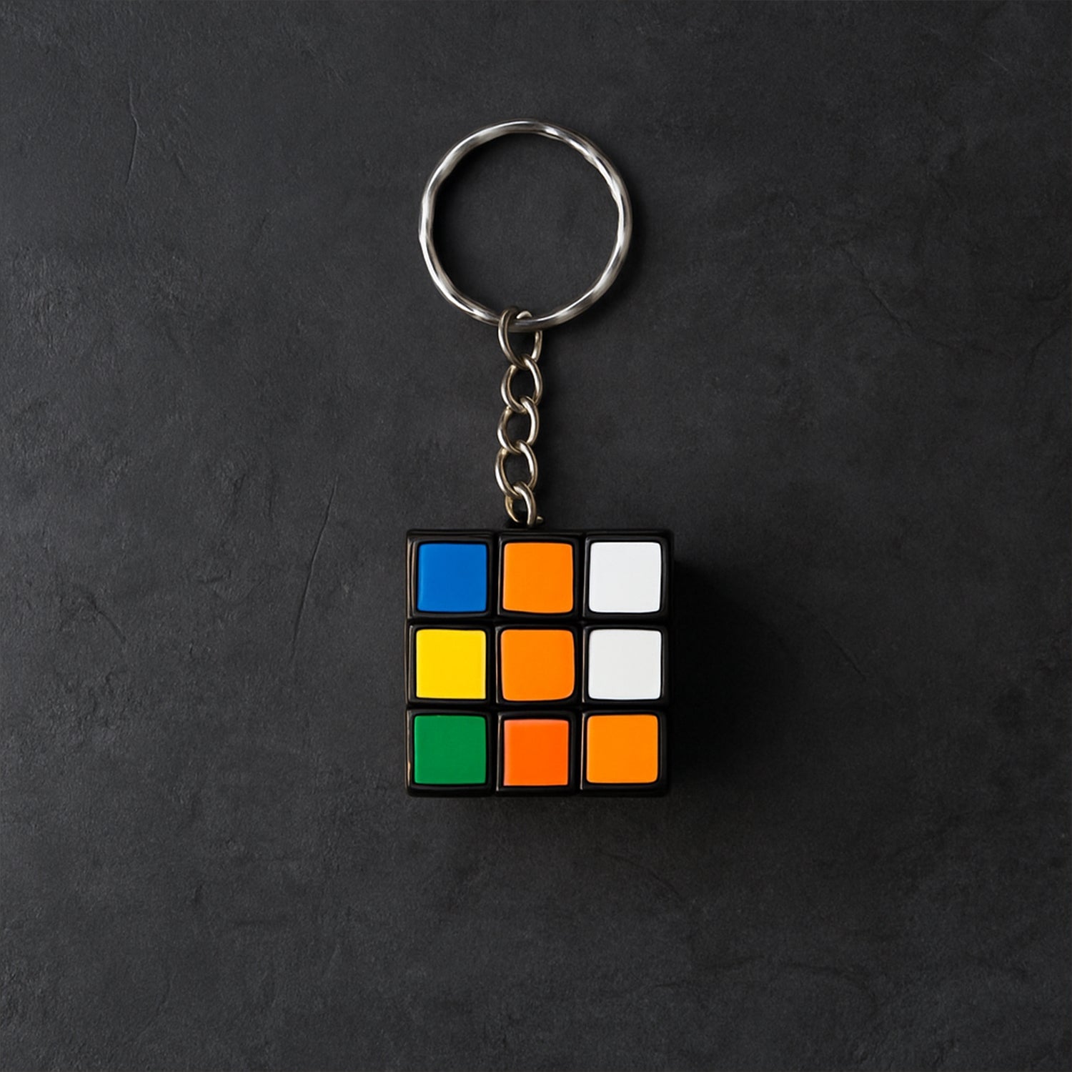 Mini magic cube puzzle with bright colors