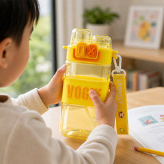 Kids Water Bottle Portable Straw Sipper