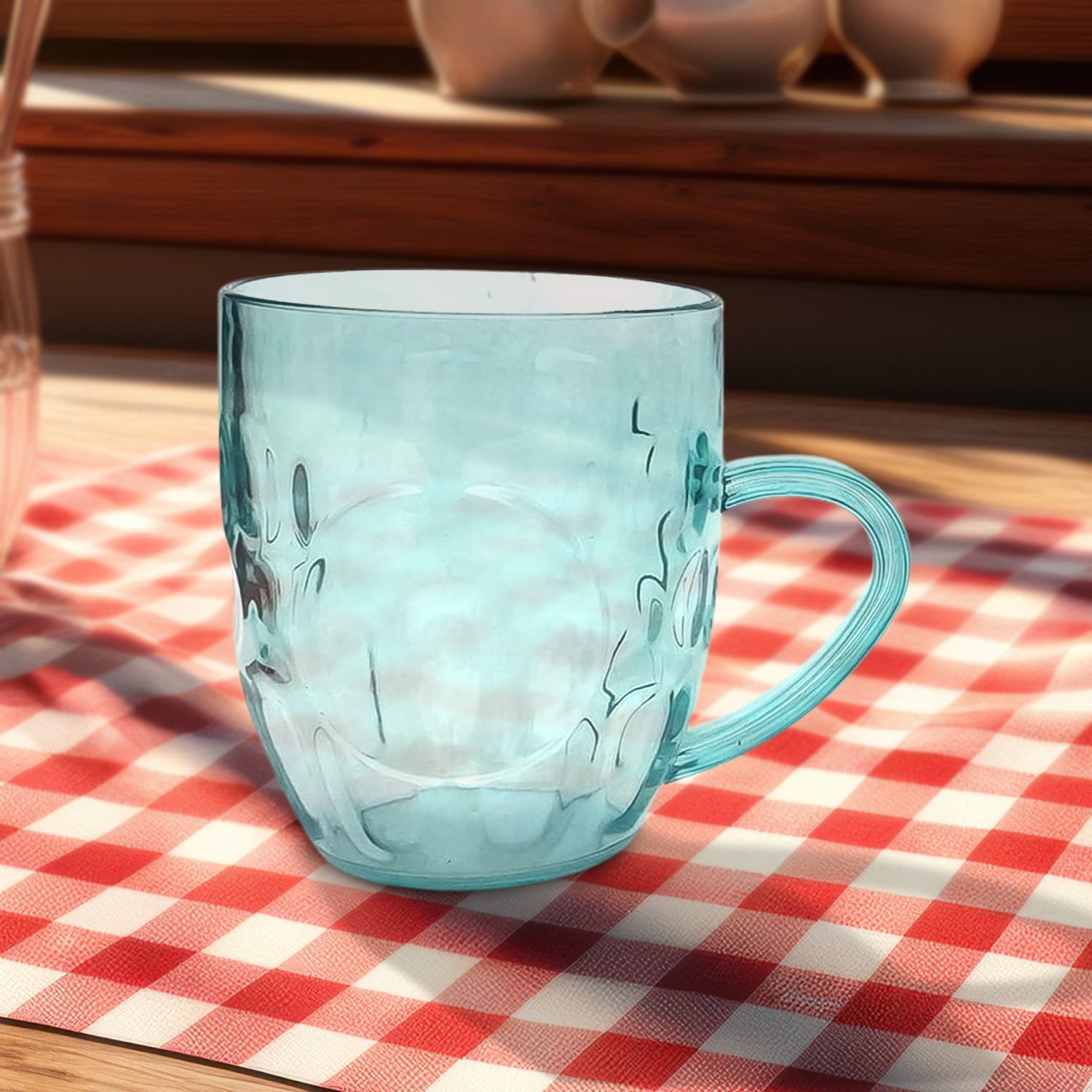 Apex Sleek Shake Drinkware Set of two mugs on a wooden surface