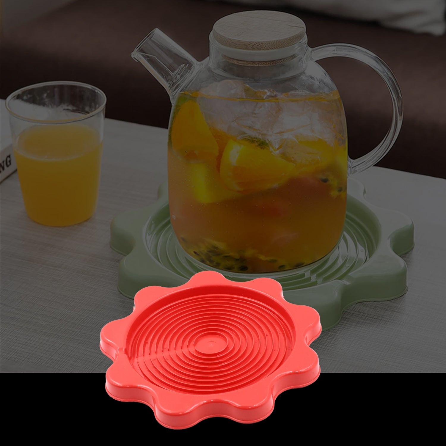 Multifunction Place mats Waterproof Anti-Slip at Insulation Table Mats Thermos Bottle Cup Mat Cup Coaster Kitchen Accessories, Home Thermos Kettle Pad, Heat Proof Pad Heat Insulation Pad (23Ã—23 CM)