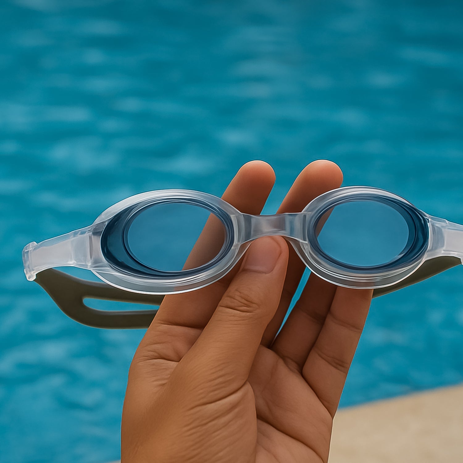 Crystal Dive leakproof swim goggles for adults