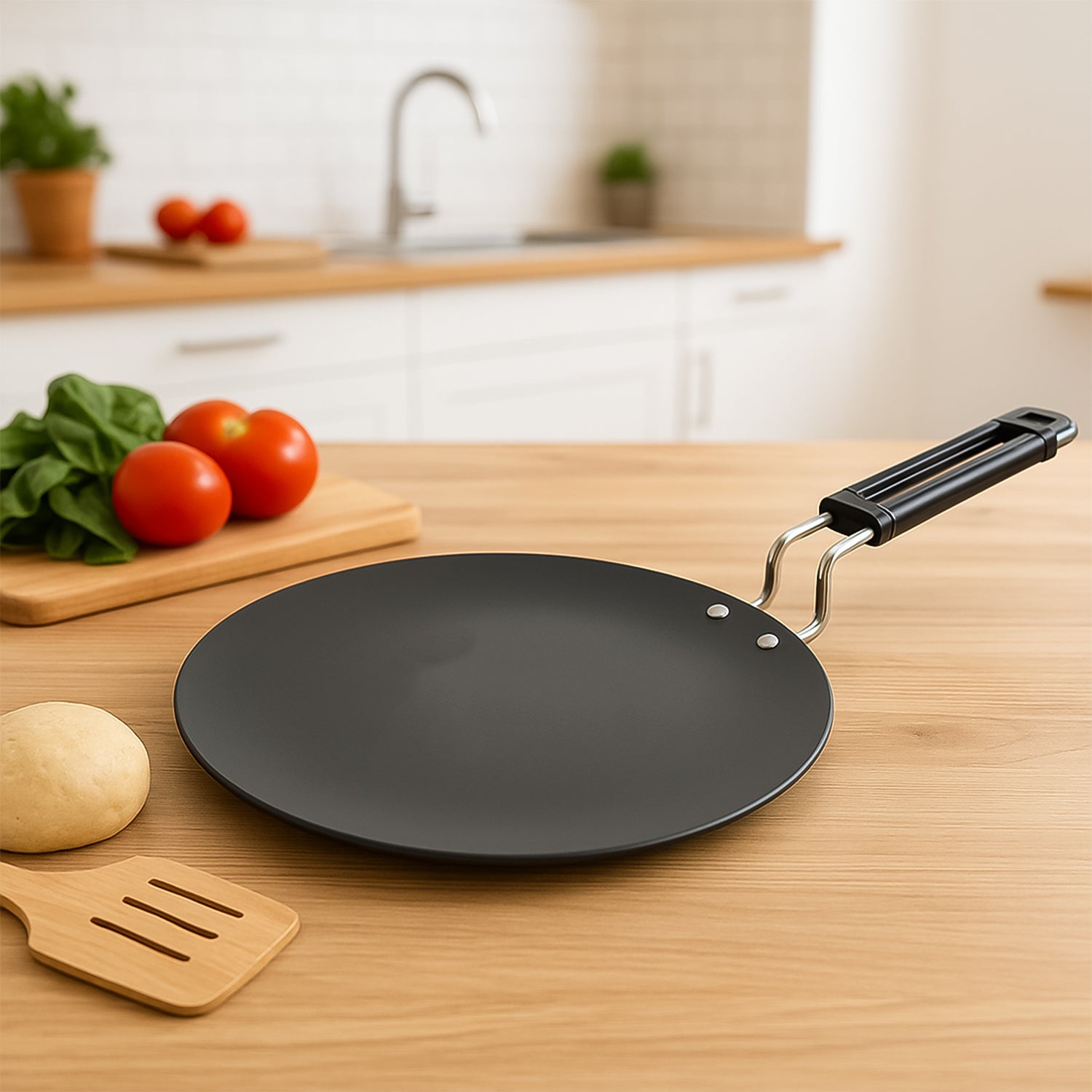 Non-stick cooking surface of the tawa