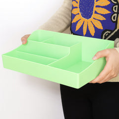 Multi-Section Desk Organizer Storage Tray (1 Pc)