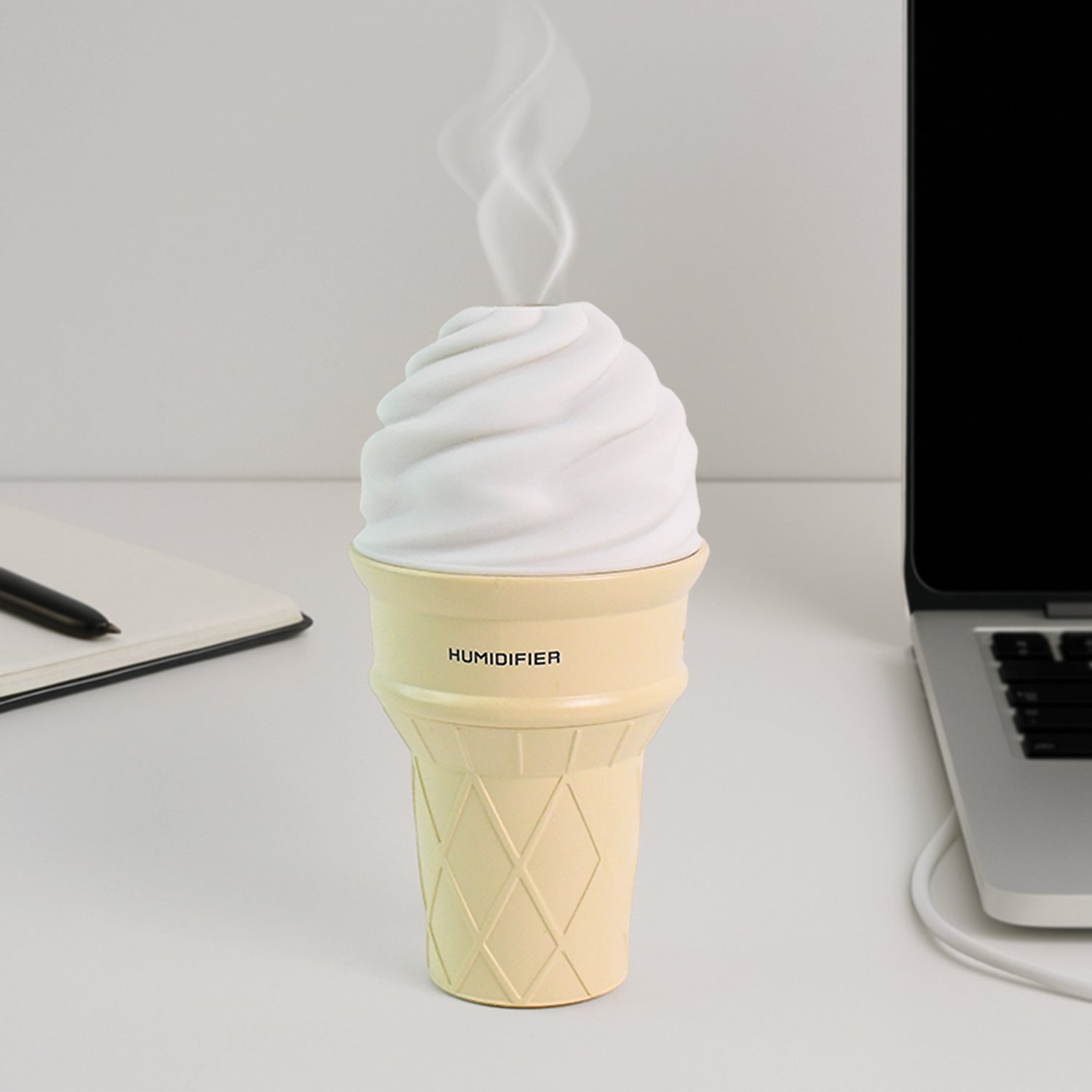 Novelty Ice Cream Cone Humidifier with cool mist