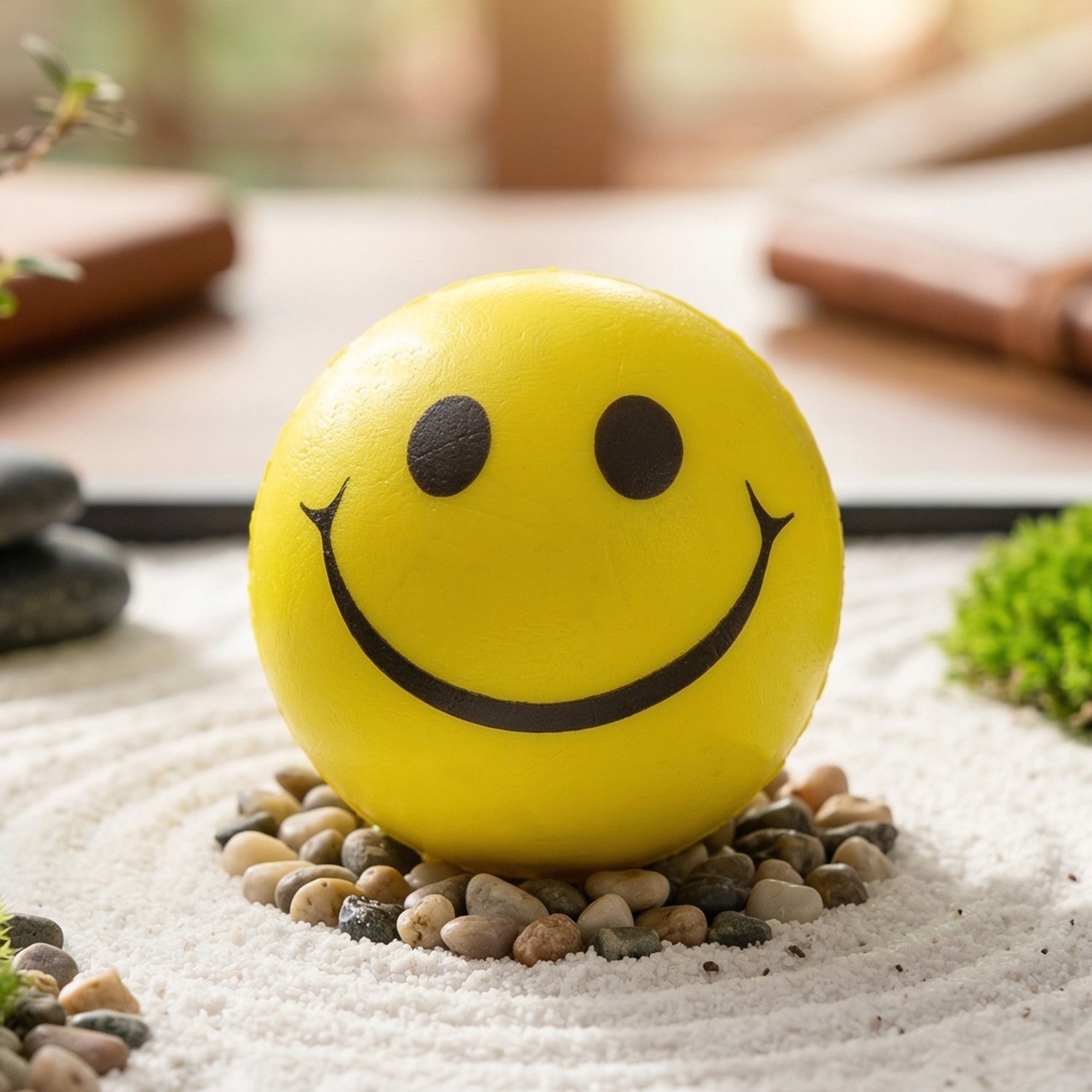 Soft Foam Smiley Toy Ball (1 Pc)