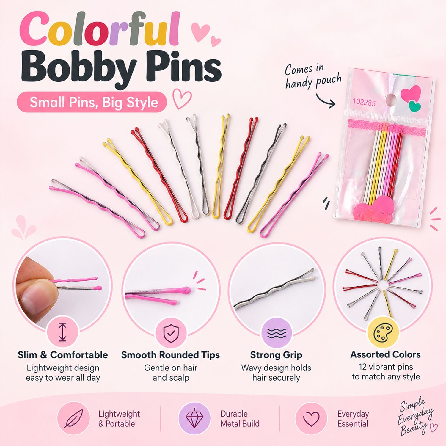 Bobby pins shades view